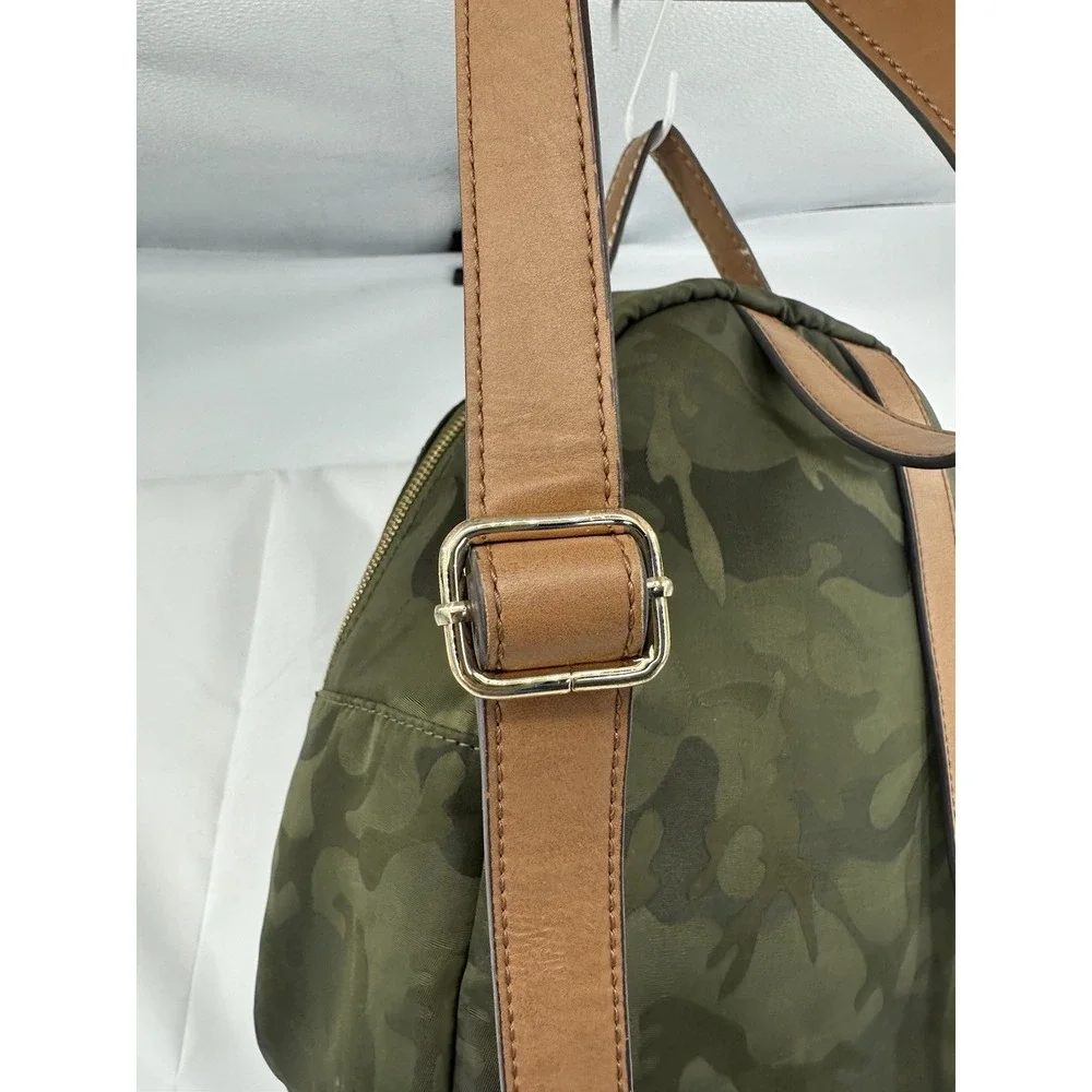 Tommy Hilfiger Women's Petite Backpack  Green Camo Green‎ Multiple Pockets